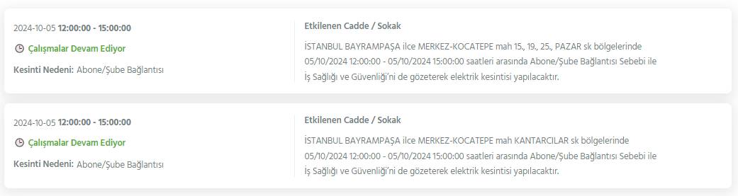 Gece yarısından itibaren İstanbul'un 19 ilçesinde 8 saati bulacak elektrik kesintisi 22